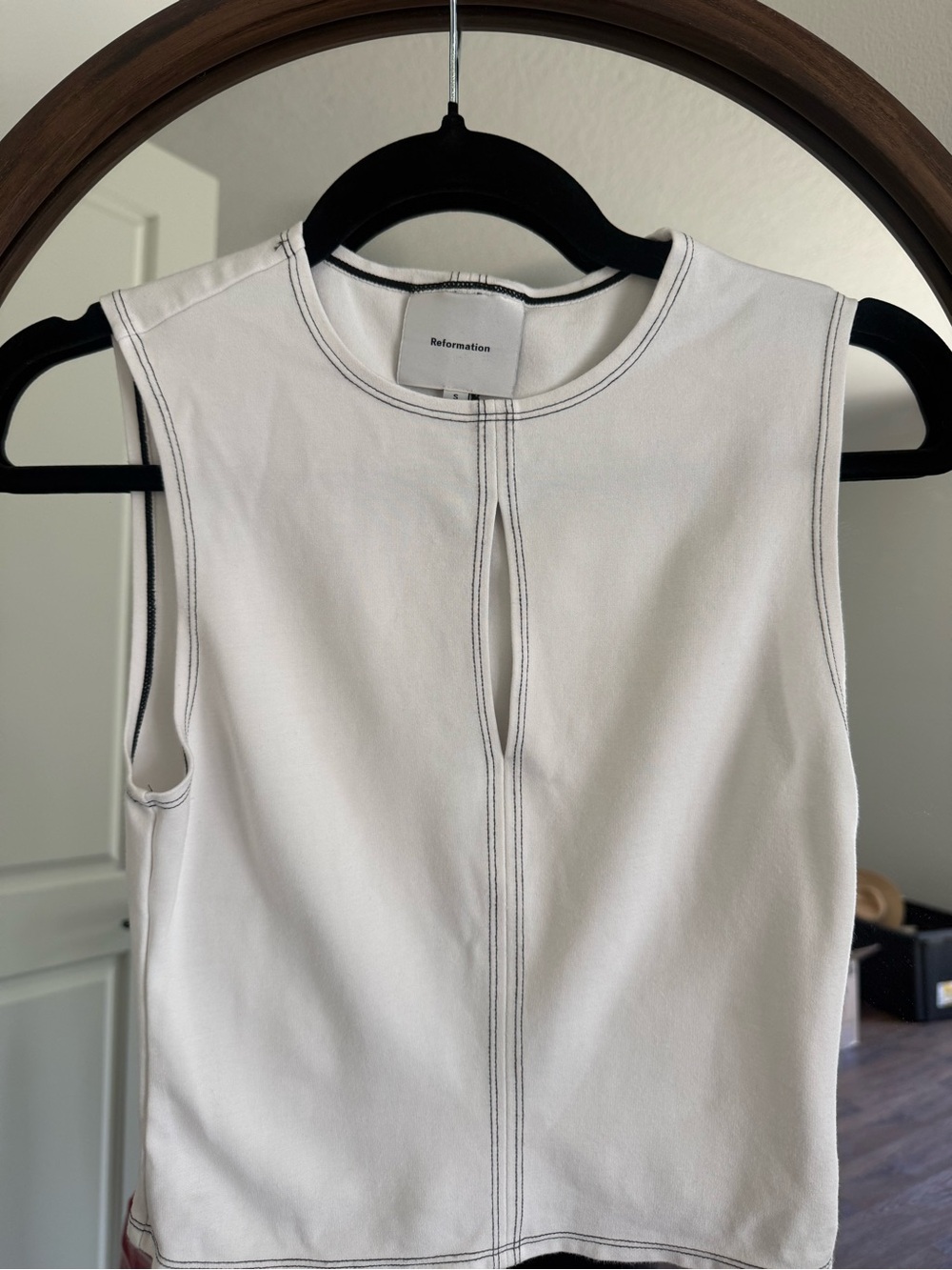 Reformation White Carsyn Knit Top - Picture 2 of 4